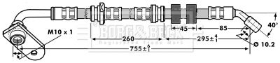 BORG & BECK stabdžių žarnelė BBH7210